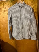 Koszula męska w szare paski HM, rozmiar M