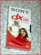 SONY DX 240,,,  VHS kaseta  ,,, Folia 