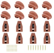 Prowadnice do szuflad plastikowe komplet 8 szt zamienne