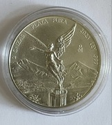 2 onzas Mexican Libertad 2 uncje srebra 2023