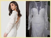 Sukienka koktajlowa H&M  z odkrytymi plecami  r.42