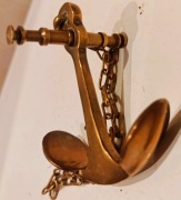 stara kotwica mosiężna morska marynistyczna brelok do kluczy żeglarska 888