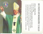 Papież Jan Paweł II - 4 różne karty