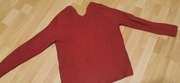ArmedAngels - piękny czerwony sweter 100% bawełna, roz. S 36-38