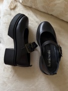 Mokasyny Skóra Naturalna r 36 Kaniowski Czarne