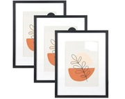 Ramka na zdjęcia KAIWIN Czarna 3 sztuki 29,7 cm x 42 cm A3 Zestaw