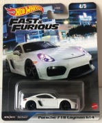 Hot Wheels Premium Porsche 718 Cayman GT4  Fast & Furious
