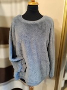 Sweter damski ze sztucznego futerka