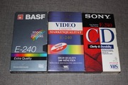 Kaseta VHS BASF SONY - 240 - 3 SZT