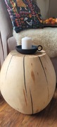 Pieniek "beczka" z drewna olchowego 