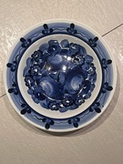 Talerz Kwiaty Niebieskie Włocławek Fajans