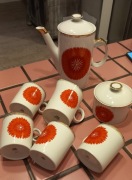 Serwis kawowy Karolina made in poland kwiat