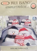 KOMPLET POŚCIELI BAWEŁNIANA z prześcieradłem 160X200cm