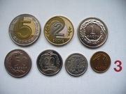 ZESTAW MONET OBIEGOWYCH 7 SZT. Z ROKU 2010
