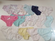 Majtki dziewczęce r. 110–116 – 17 par | bardzo dobry stan