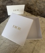 Dior białe piękne pudełko prezentowe złote logo luksusowe 22/21cm + wkład