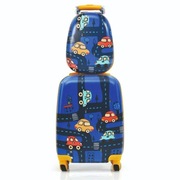 Bajkowy zestaw dla dziecka Autka Plecak i walizka kabinowa na kółkach