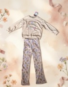 komplet dla dziewczynki w kwiaty