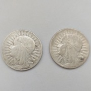 5 zł Głowa Kobiety 1932, 1933 - Ag750