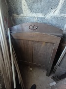 Antyk łóżko dwa oparcia przedwojenne