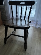 Krzesła drewniane ze stolikiem Radomsko Fameg