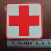 Naszywka Morale Patch   - oznaczenie medyka / apteczki (mocowanie na rzep)