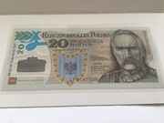 Komplet banknotów kol w folii bankowej.(opis)