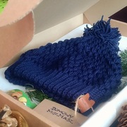 Czapka z pomponem M z alpaką UNISEX RÓŻNE KOLORY