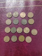 Holandia 1 cent 1948 - 1971, 17 różnych roczników 