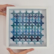 Obraz arabeska, marokański wzór,niebieski QUILLING