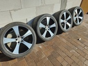 Felgi 5x114.3 20 cali czarno srebrne polerowane alu proste nie naprawiane