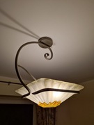 Lampa, metal, szkło.