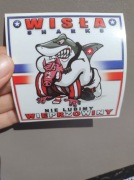 Vlepa kolekcjonerska 2006 Wisła Kraków Wisła Sharks Piłka Kibice Rekin