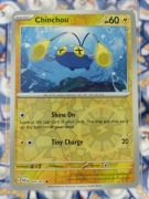 Chinchou 020/091 Reverse Holo Pokémon TCG Angielska