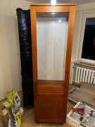 Witrynka przeszklona Vintage fornir 2 sztuki