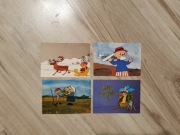 Stare kolekcjonerskie pocztówki PRL Pomysłowy Dobromir, Gucio i Cezar