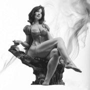 Figurka druk 3D żywica " Snow White - F019 " - 12 cm