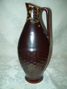 WAZON CERAMICZNY NA KWIATY Z UCHWYTEM