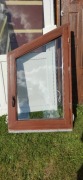 Okno drewniane ukośne 
