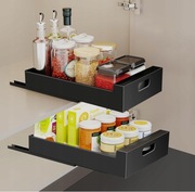 Szuflada wysuwana organizer do szafki samoprzylepna metalowa 30x43cm