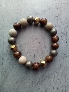 Bransoletka czekolada i złoto