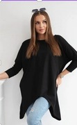 Bluzka tunika oversize czarna