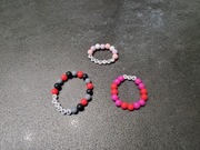 Bransoletka personalizowana koraliki silikonowe dla dzieci 