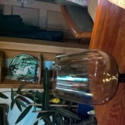 Duży kielich wazon ze szkła przydymionego (1338)