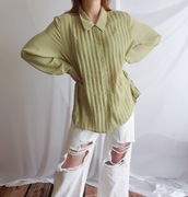 Koszula Damska Oliwkowa Zielona Plisowana Alexon XL 42 Elegancka