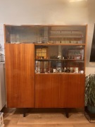 Witryna szafka regał PRL ze stołem