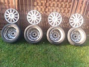 Koła zimowe, felgi stalowe 16" 5x100, opony, Subaru Legacy, Forester