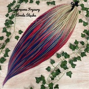 Warkoczyki wielorazowe ombre blond kolorowe 120 końcówek