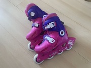 Rolki dla dzieci Decathlon Oxelo Play3 Girl różowo-fioletowe 28 29 30