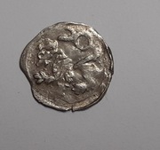 Śląsk, Jerzy z Podiebradu 1454-1462, halerz bez daty, Lew i Orzeł-menniczy